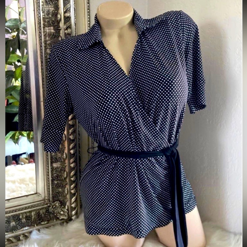 Merona wrap blouse L